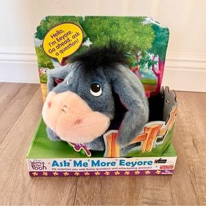 1999 Fisher Price Disney‎ Animated Ask Me More Eeyore Winnie The Pooh 18+ M NIB